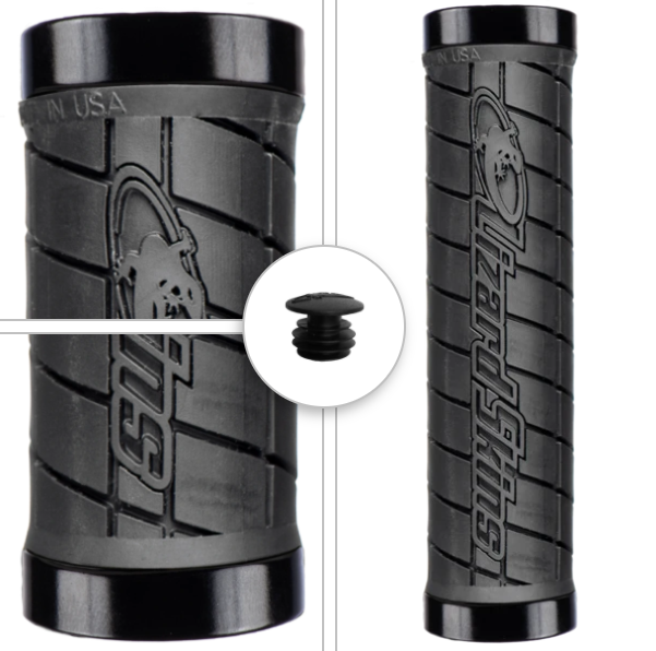 1634-logo Lizard Skins Krmilni Ročaj Logo Lock-On - Črna - slika 1