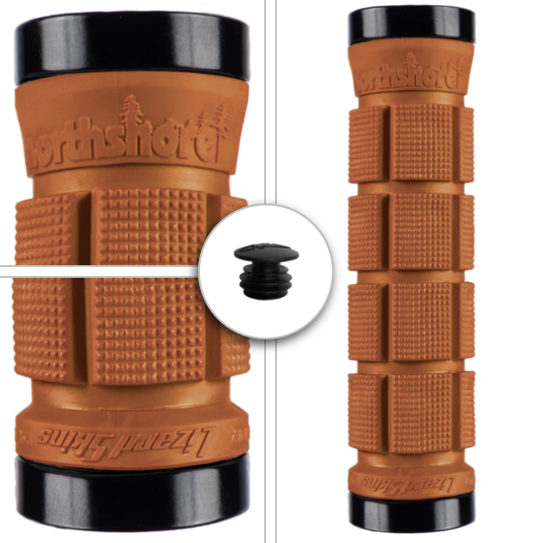 1643-56 Lizard Skins Krmilni Ročaj Dual Lock-On Northshore  - Gum - slika 1