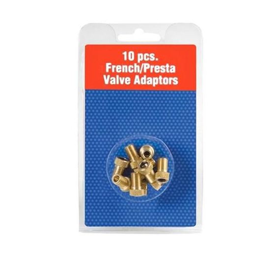 joesnoflatsadapterprestaventiel10stuks1 No Flats Nastavek za Presta (francoski ventil) Presta valve adaptor 10 kosov - slika 1