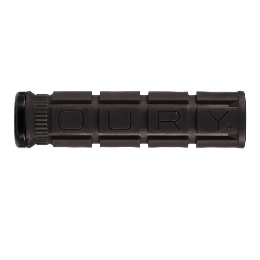 oury-single-sided-lock-bar-grips-114-mm-jet-black-haupt-1120819 Lizard Skins Krmilni Ročaj Single Clamp Lock-On Oury V2  - Črna - slika 1