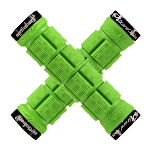 s-l640 Lizard Skins Krmilni Ročaj Dual Lock-On Northshore  - Zelena - slika 1