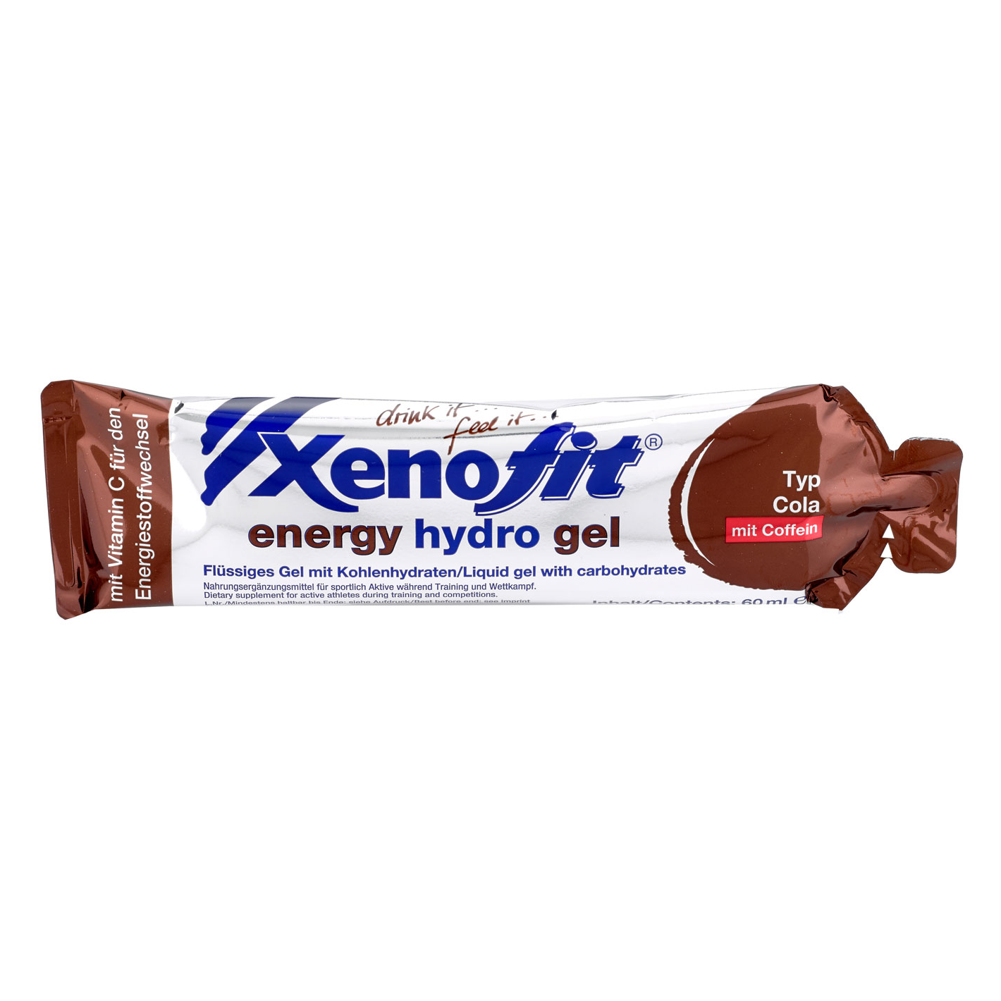 xenofit-energy-hydro-gel-60ml-6-832141 Xenofit Energy Hydro Tekoči Gel Cola Coffein - slika 1