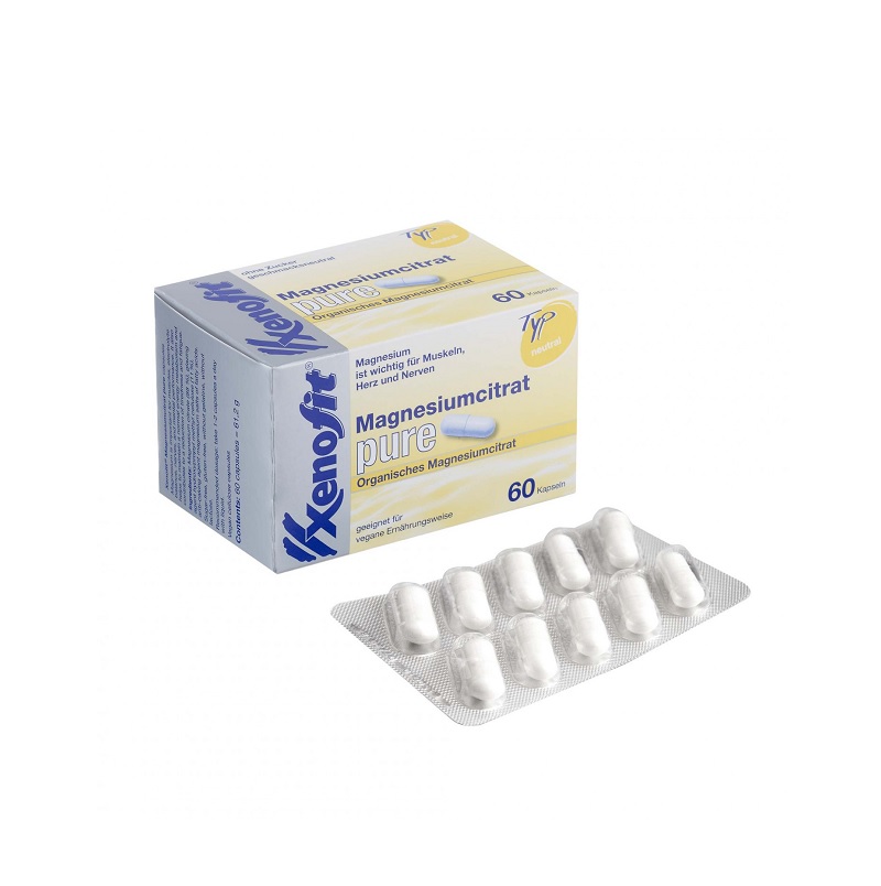 xenofitmagnesiumcitratepure XENOFIT prehransko dopolnilo Magnesiumcitrat Pure Kapsule - slika 1
