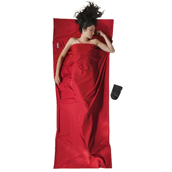 16275-mft96 Cocoon Spalna Rjuha Travelsheet Microfiber - Rdeča - slika 1