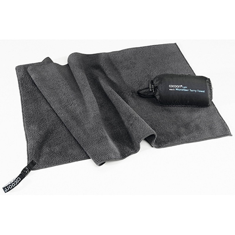 1911-cocoonterrytowellight120x60cm Cocoon Brisača Terry Towel Light - Temno siva, L - slika 1