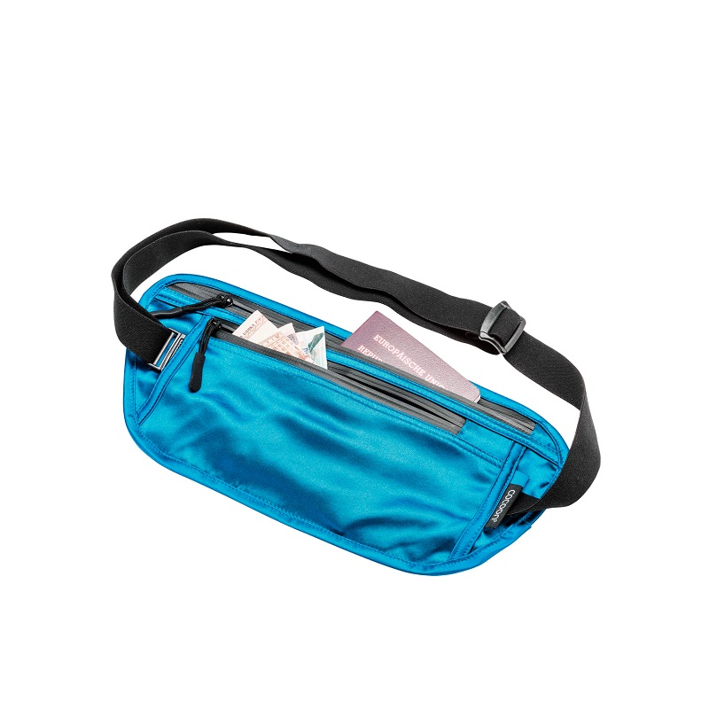 2421-cocoonsecretwaistwallet30x14silk2 Cocoon Denarnica Secret Waist - Silk  - Modra - slika 1