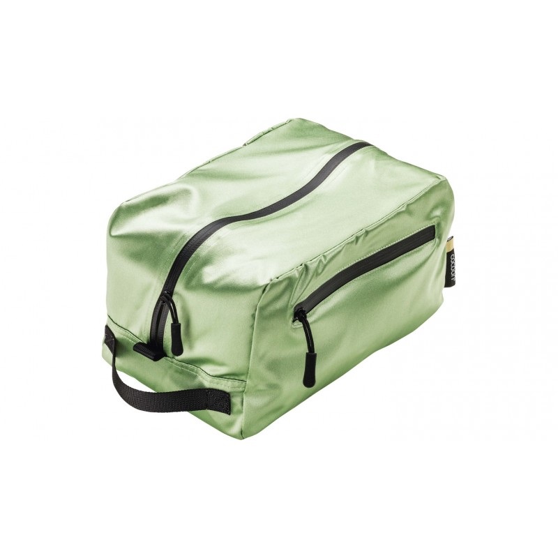 cocoontoiletrykitcube24x14x14silk2 Cocoon Toaletna Torbica Toiletry Kit Cube Bombaž - Svetlo zelena - slika 1