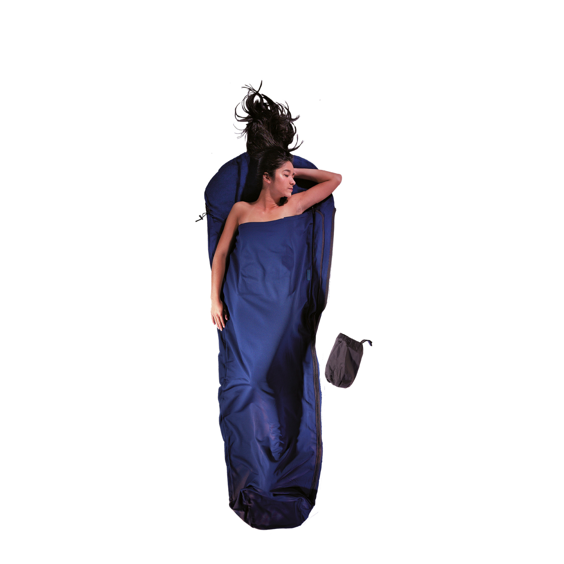 pfm32-lrm Cocoon Notranja Spalna Vreča Mummy Liner - Mikroflis - Dark petrol - slika 1