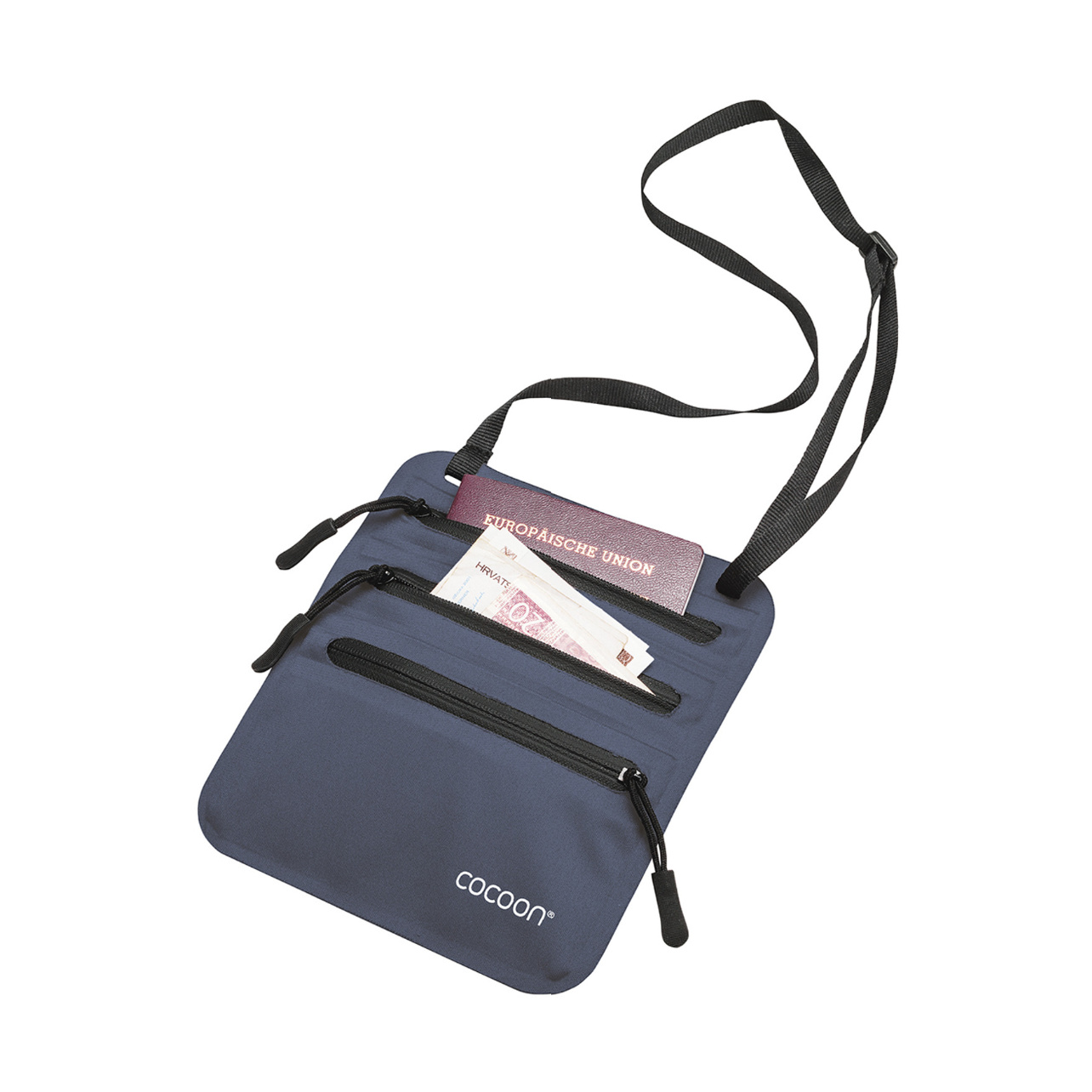 posnetek-zaslona-2025-04-14-155306 Cocoon Denarnica Secret Neck - Modra - slika 1