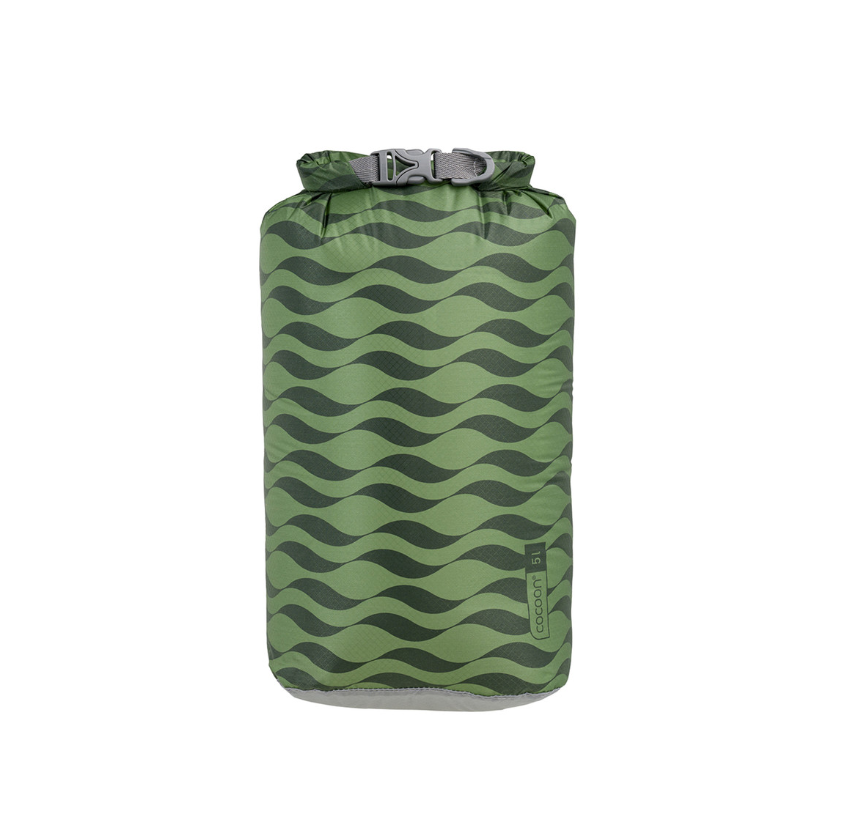 posnetek-zaslona-2025-04-16-122140 Cocoon Torba Drybag Ultralight 5 L - Green Waves - slika 1